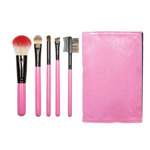 Personalized Travel Pink Makeup Brush Set