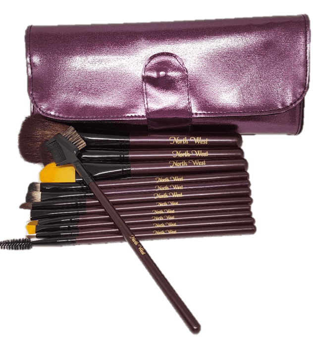 North West, Kim Kardashian - Personalized Makeup Brushes, Purple Set