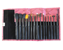 Personalized Pink Snake Skin Makeup Brush Set